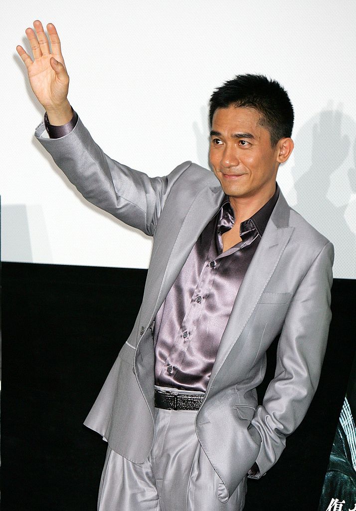 TOKYO - JULY 19: Hong Kong actor Tony Leung talk to the audience as he promotes the film "Confession of Pain" at Miyukiza on July 19, 2007 in Tokyo, Japan. The film opened on July 7 in Japan. (Photo by Junko Kimura/Getty Images)
