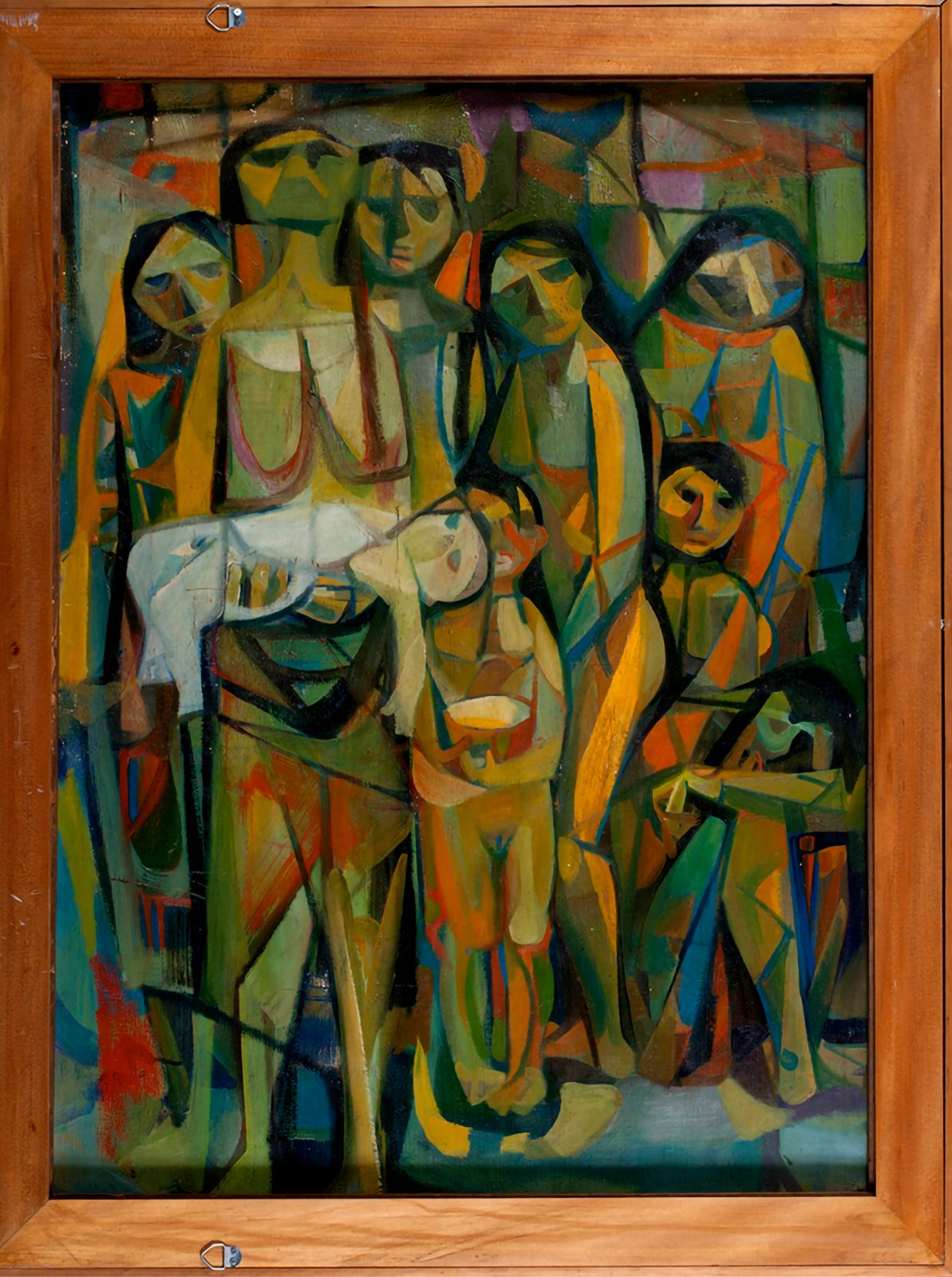 Bottle Gatherers (back) by Vicente Manansala