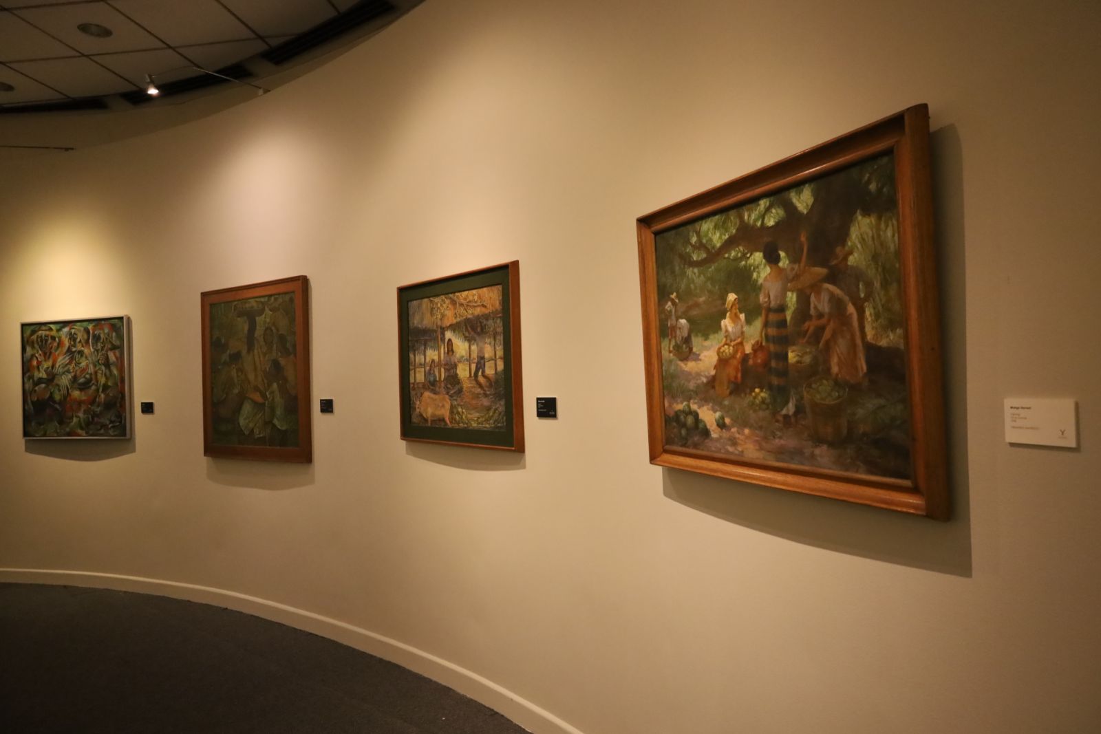Some featured artworks in the Woman in Society section (Photo by Kiko Cabuena/CCP)