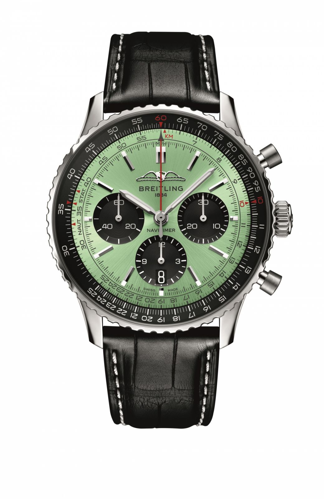 飛行錶推薦錶款:百年靈 Breitling Navitimer B01 Chronograph 43航空計時精鋼腕錶