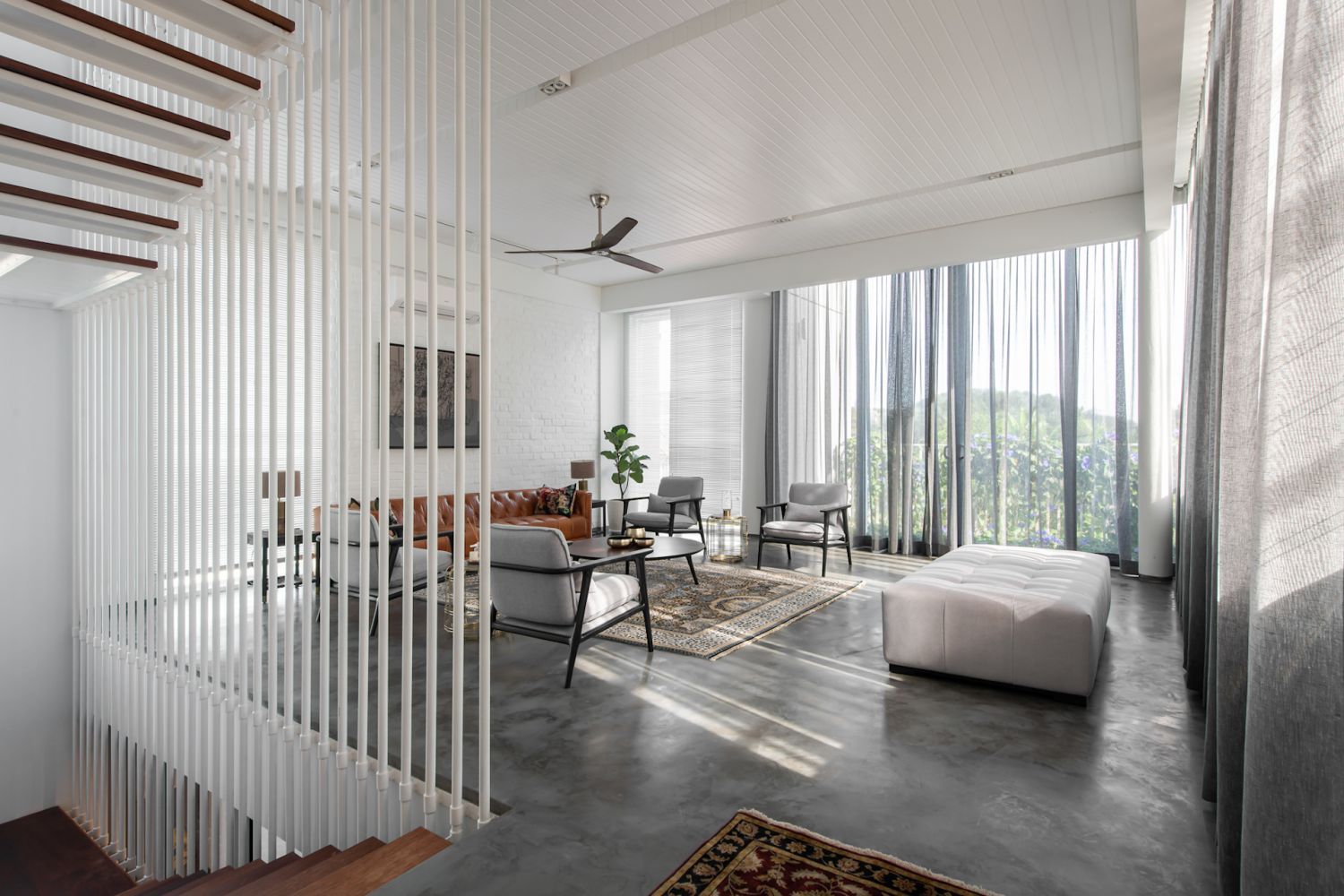 Furniture was heavily inspired by the Mid-Century style (Photo: David Yeow)