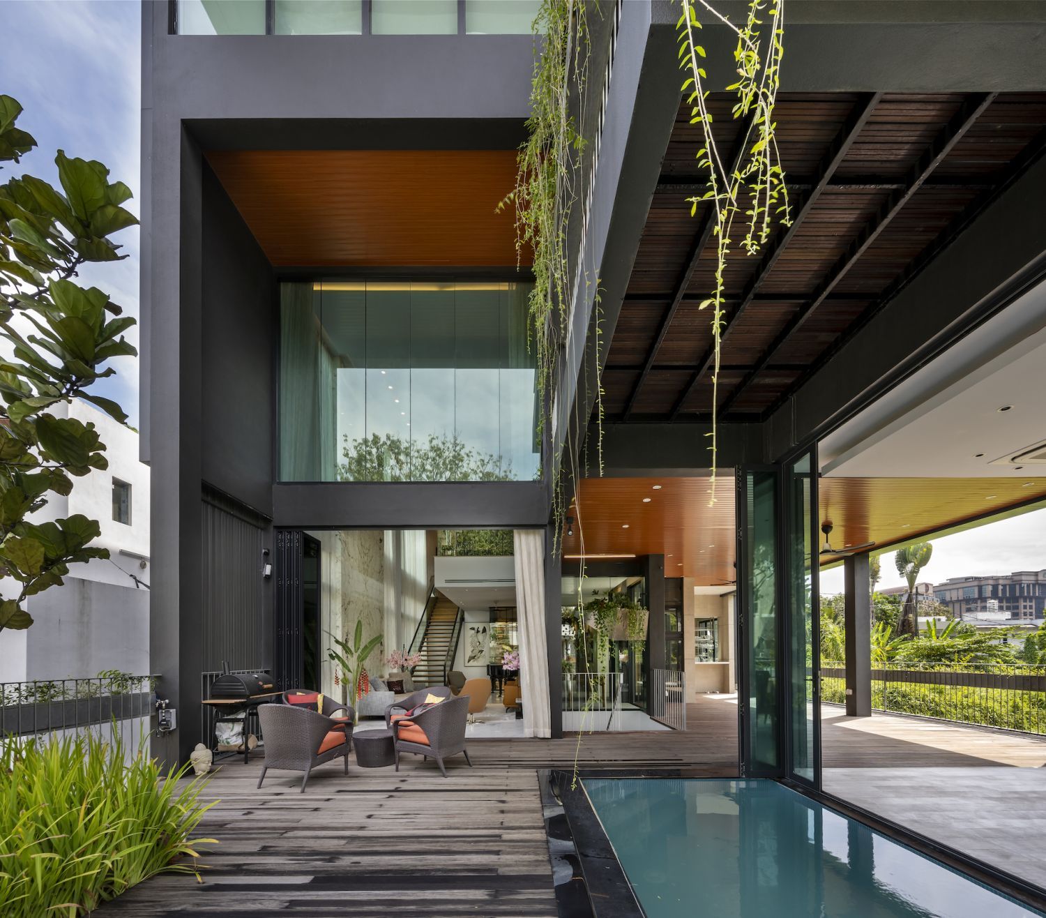 The heart of the home is the serene pool area (Photo: Lin Ho)