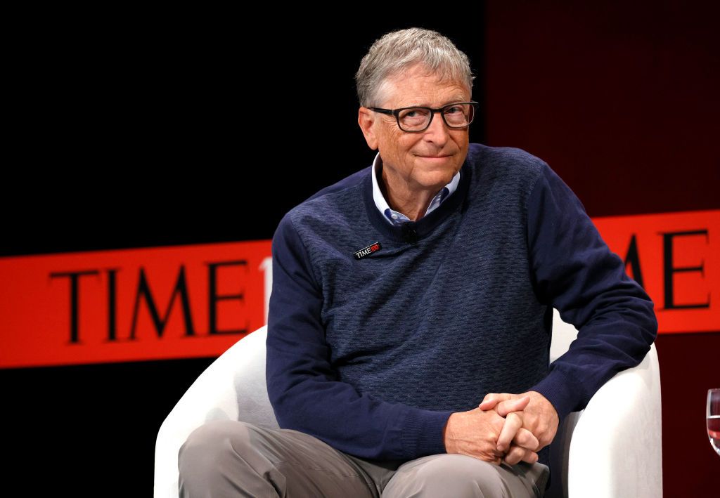 NEW YORK, NEW YORK - JUNE 07: Bill Gates speaks onstage at the TIME100 Summit 2022 at Jazz at Lincoln Center on June 7, 2022 in New York City. (Photo by Jemal Countess/Getty Images for TIME)