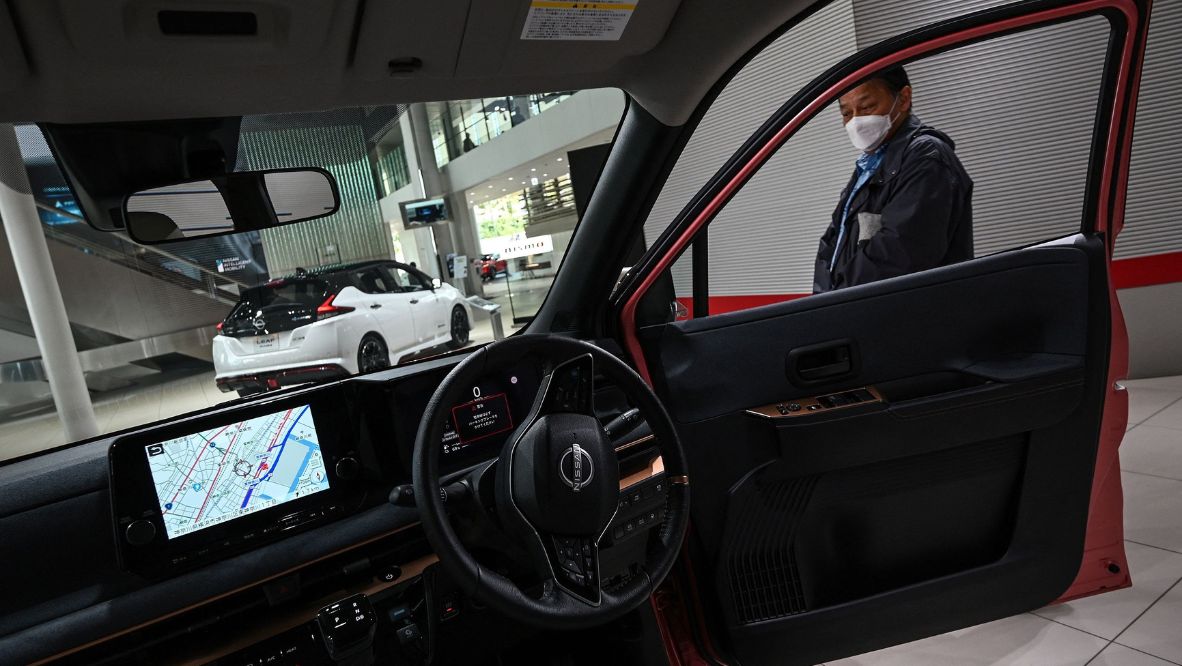 Japanese firms like Nissan have begun rolling out more ambitious EV targets, even as foreign automakers try to establish a foothold for their EVs in the country (Photo: AFP)
