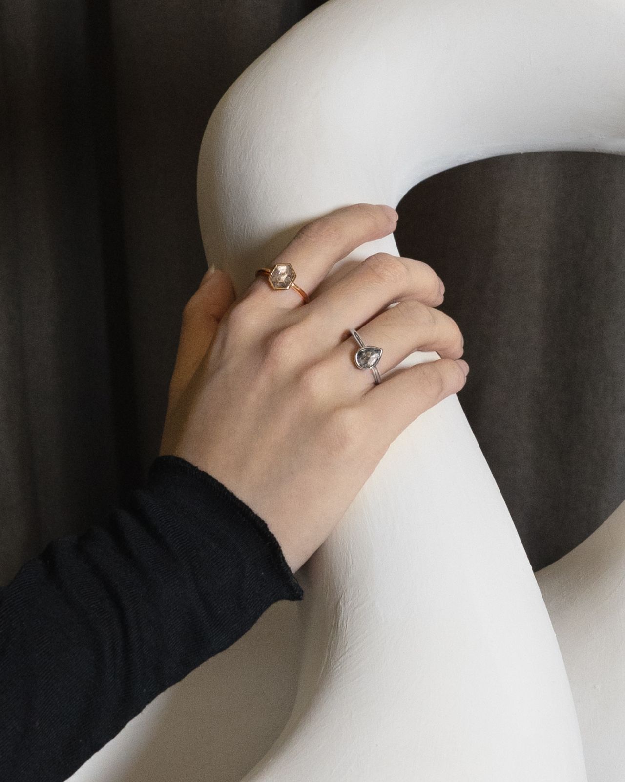 salt and pepper diamonds singapore twomorrow jewellery evelyn chung