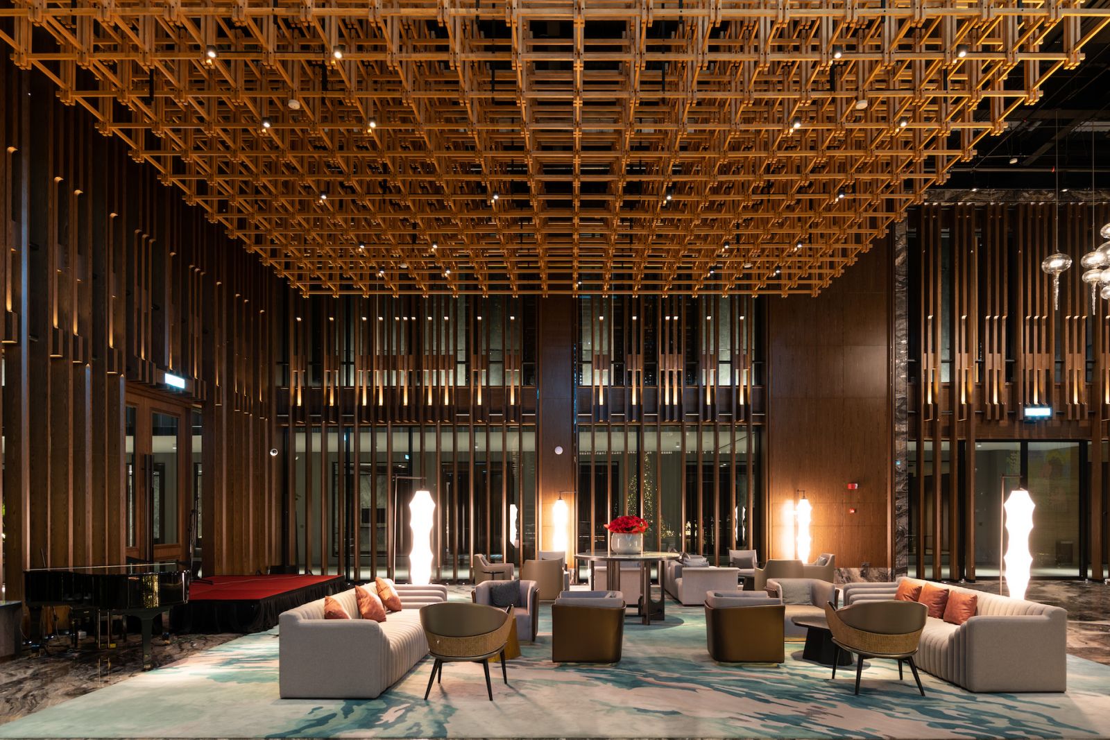 The impressive lobby