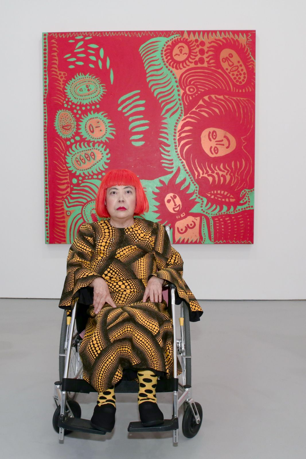 NEW YORK, NY - NOVEMBER 07:  Yayoi Kusama attends the Yayoi Kusama "I Who Have Arrived In Heaven" Exhibition Press Preview at David Zwirner Art Gallery on November 7, 2013 in New York City.  (Photo by Andrew Toth/Getty Images)