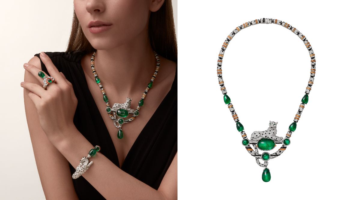 Cartier Beautés du monde Panthere Exotique項鍊。(Photo:Cartier)