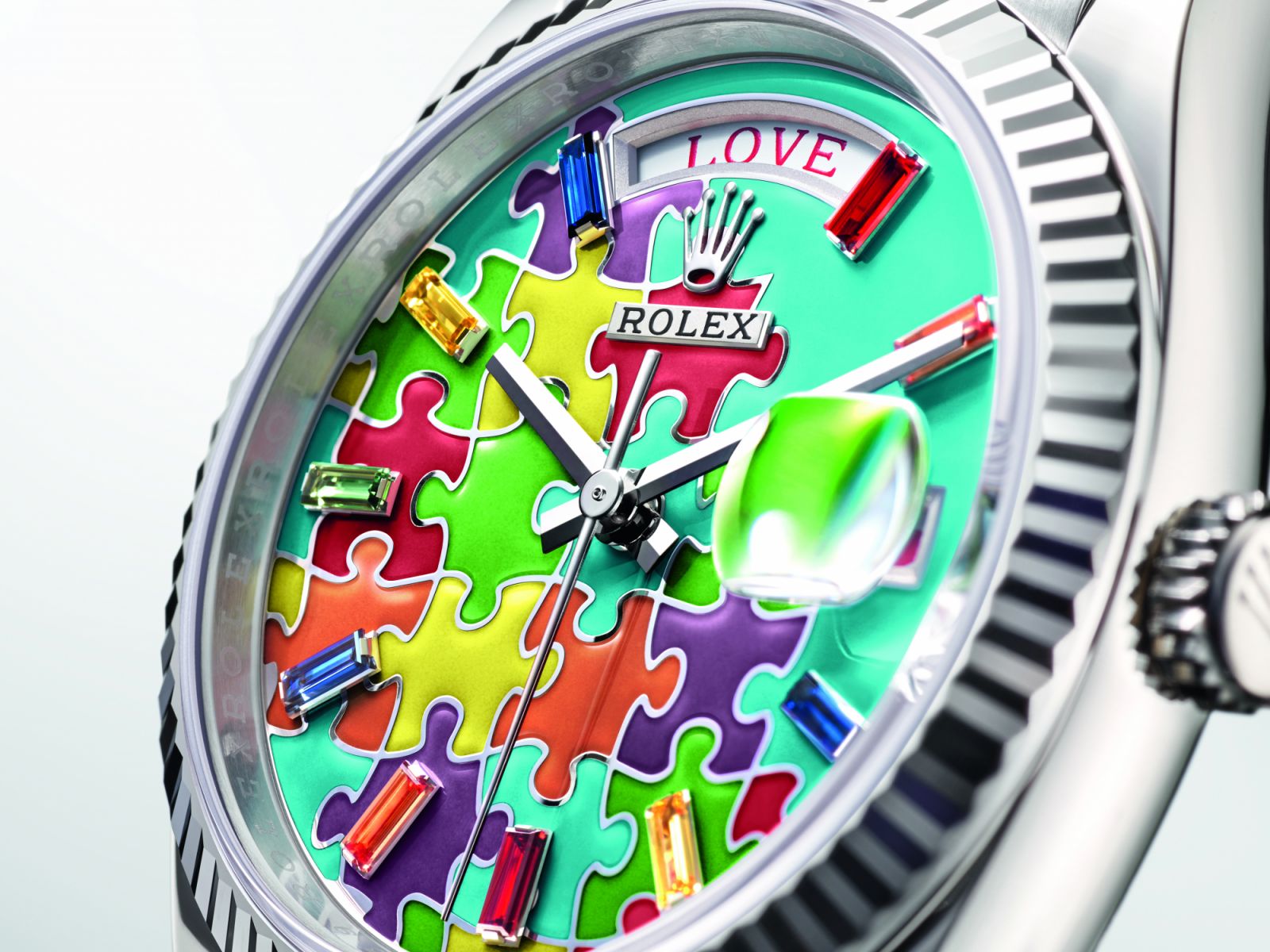 勞力士 Rolex Oyster Perpetual Day-Date 36錶盤採用琺瑯工藝