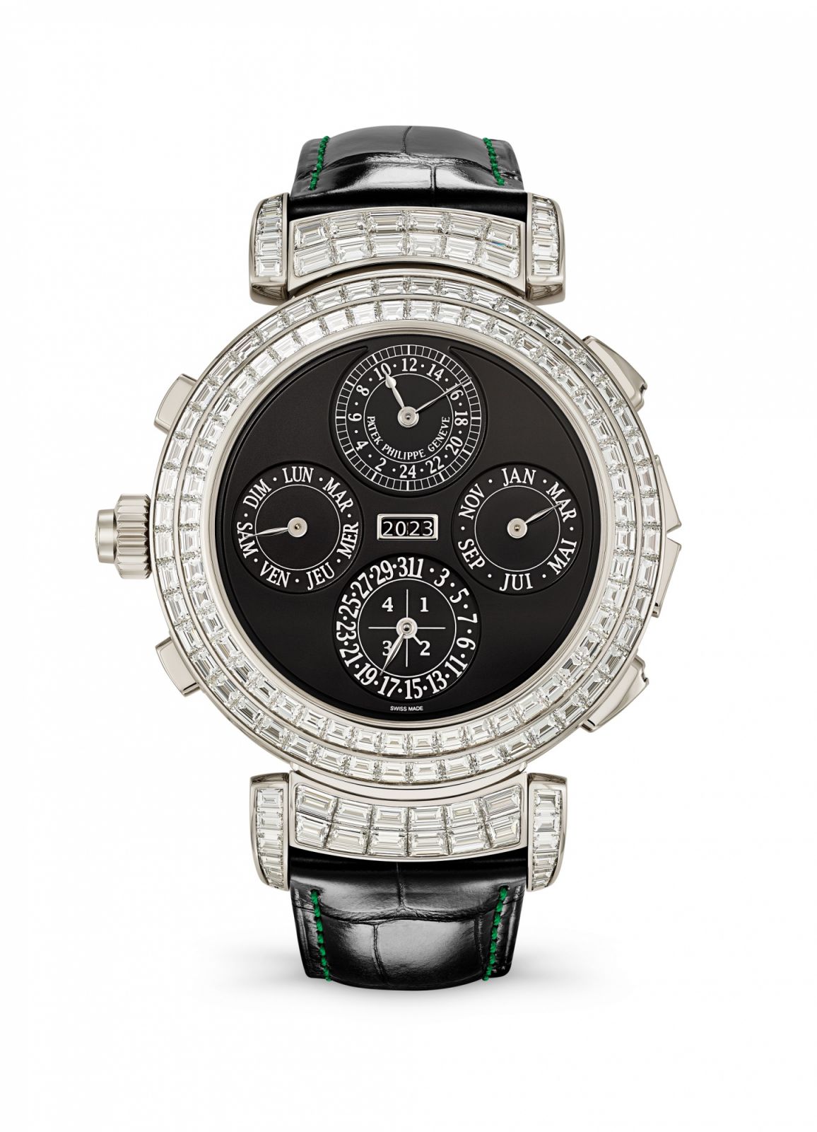 百達翡麗 Patek Philippe 6300/403G-001超級複雜功能時計設計為兩面翻轉錶盤