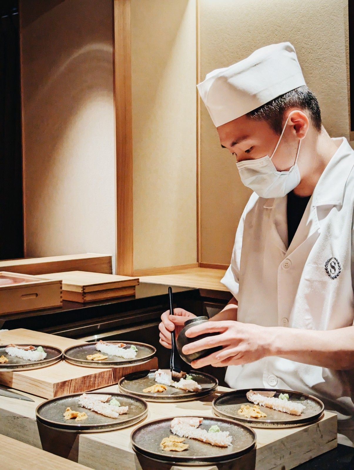 明壽司嫡傳弟子劉宇翔料理每日直送日本頂級漁獲。Photo:Melody Kao