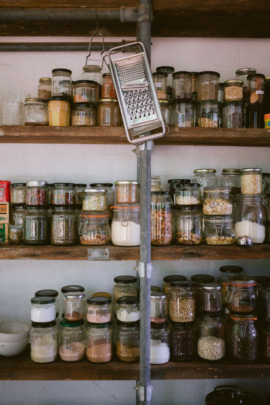 Storing your ingredients in glass jars is also a smart way to take note of ingredients you need to stock up on (Photo: Unsplash/Luisa Brimble)