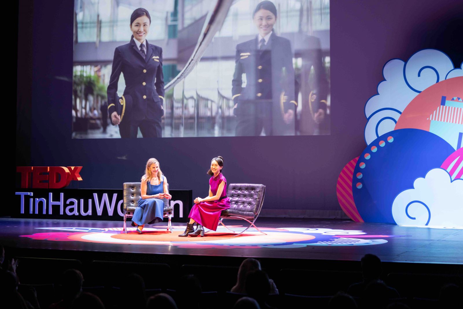 Ho on stage at TEDxTinHauWomen in Hong Kong in December 2022