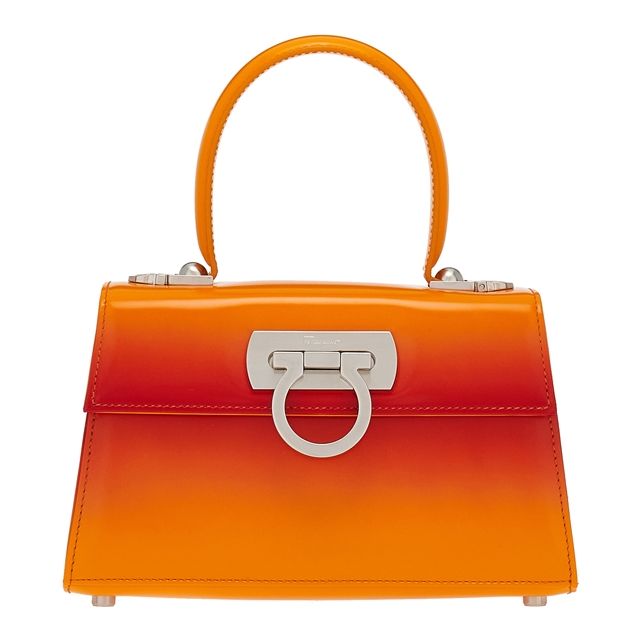 FERRAGAMO 日落夕陽橘Top Handle(Photo:SOGO百貨)