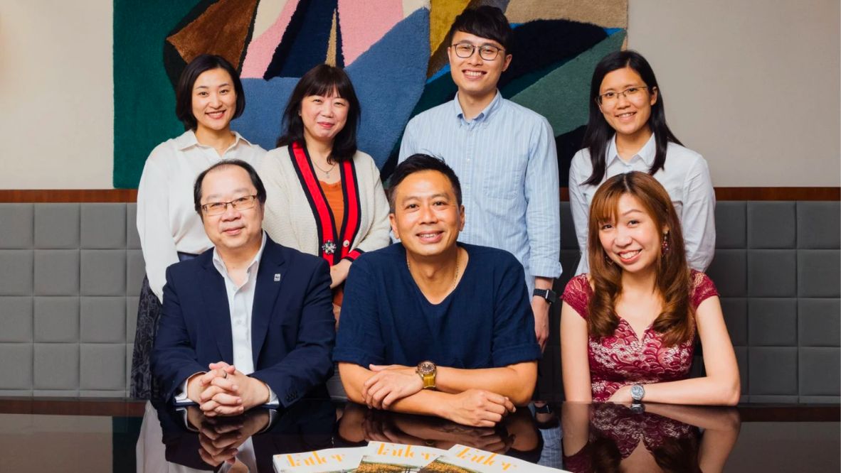 Bosco Chan with his colleagues from the WWF at Tatler House on April 18 (Photo: Jocelyn Tam/Tatler Hong Kong)