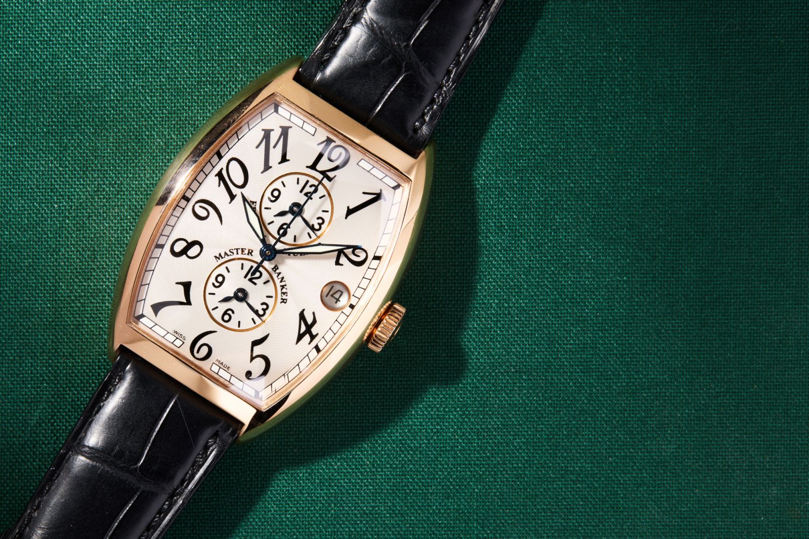 The Frank Muller Master Banker with three time zones (Photo courtesy of WatchBox)