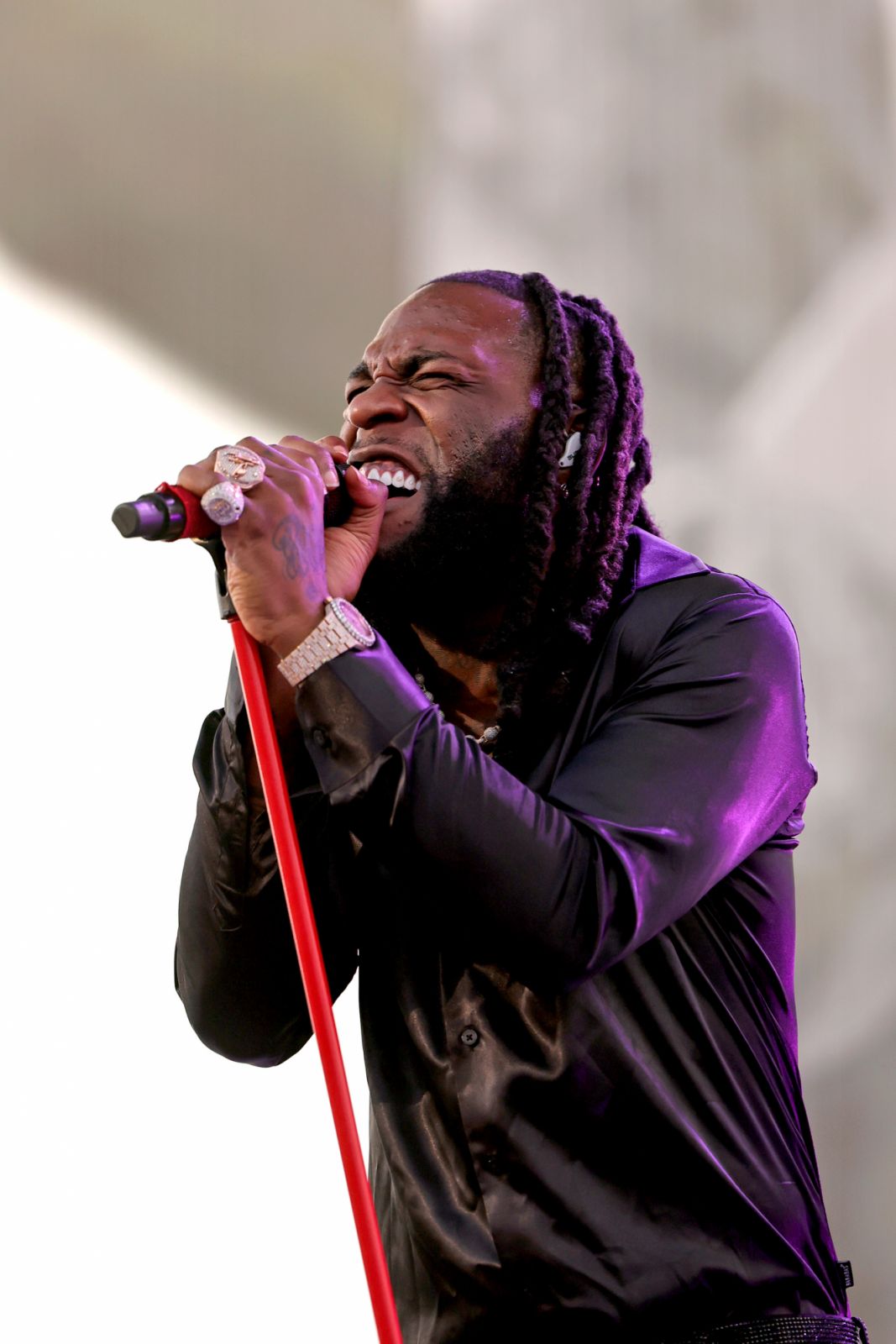 INDIO, CALIFORNIA - APRIL 21: Burna Boy performs on the Coachella Stage during the 2023 Coachella Valley Music and Arts Festival on April 21, 2023 in Indio, California. (Photo by Michael Loccisano/Getty Images for Coachella)