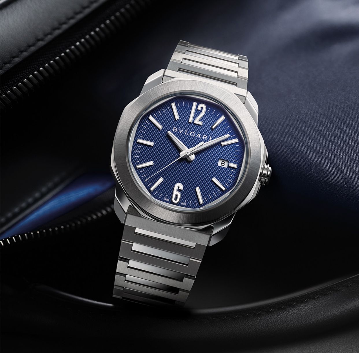 寶格麗Octo Roma系列自動腕錶。Photo:Bulgari