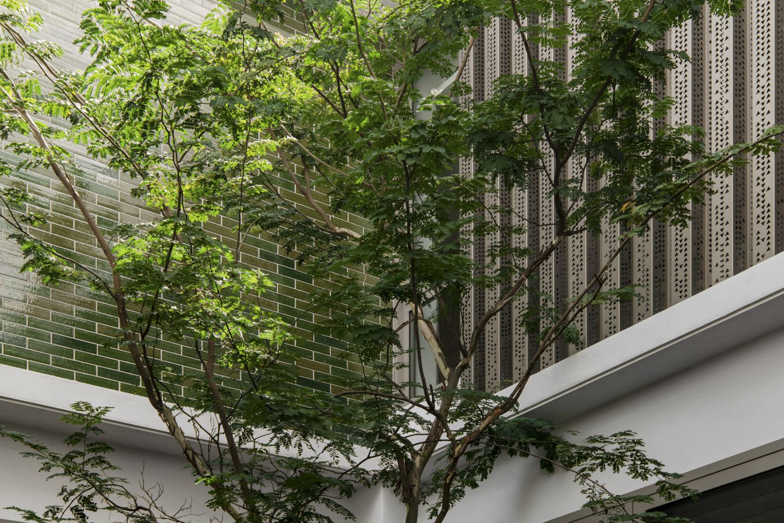 The internal courtyard