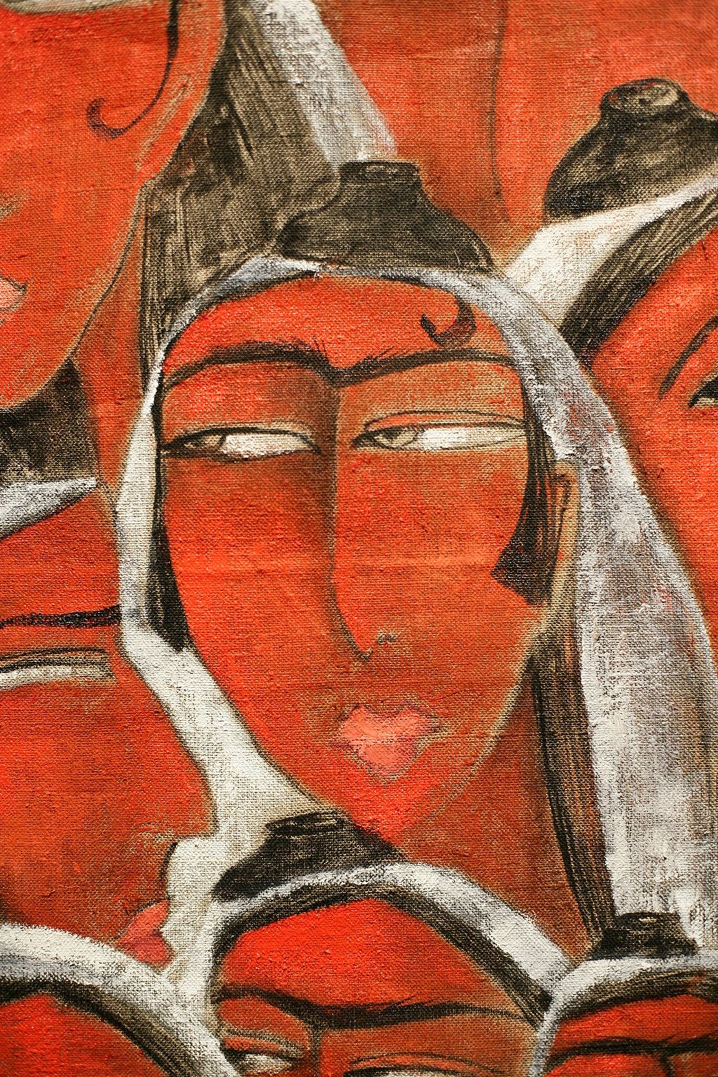 Guzel Zakir's "Monobrow" series (2022) (Photo: courtesy of CHAT (Centre for Heritage, Arts and Textile) Hong Kong)