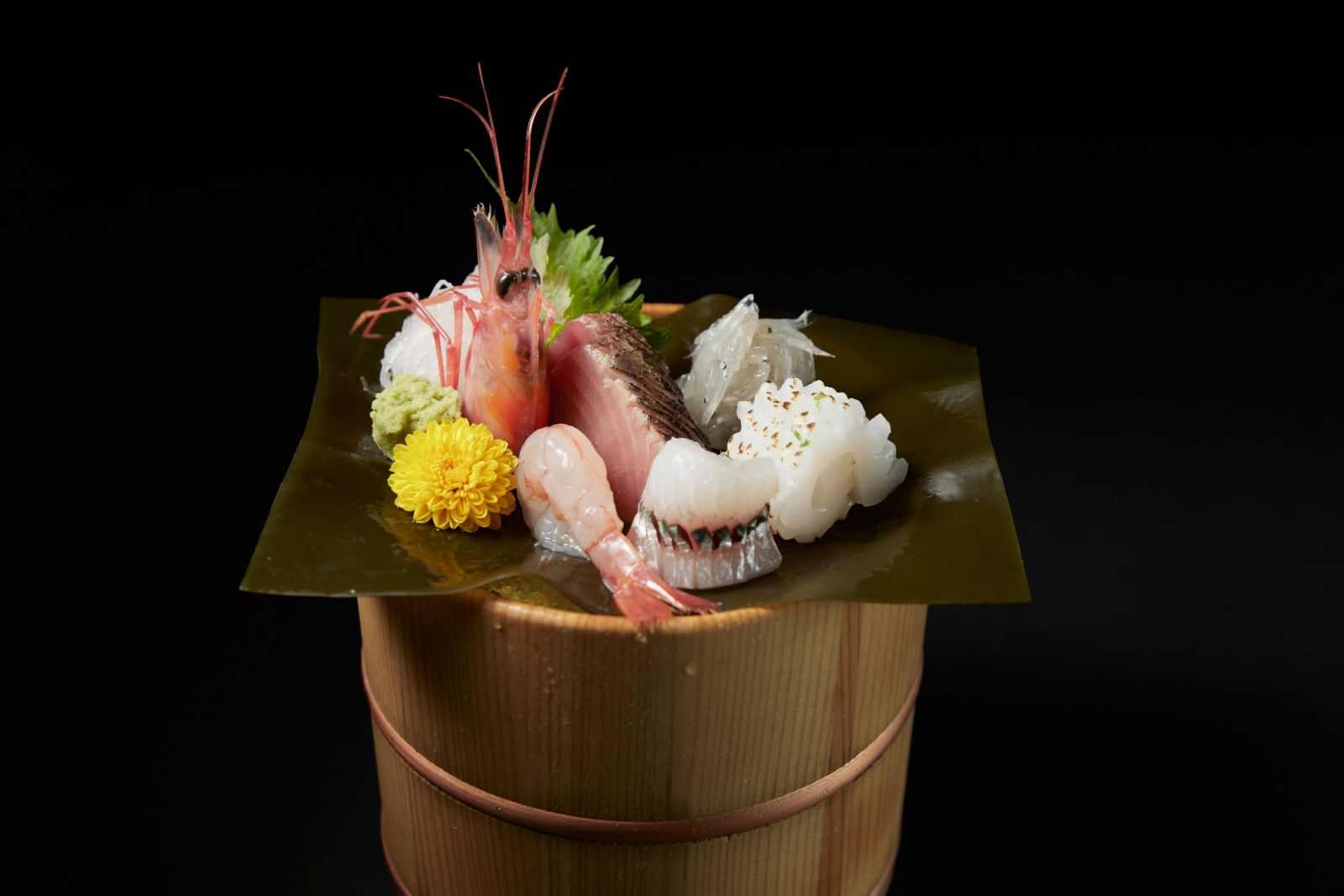 2023年春夏菜單「刺身盛合」。圖/飛花落院提供