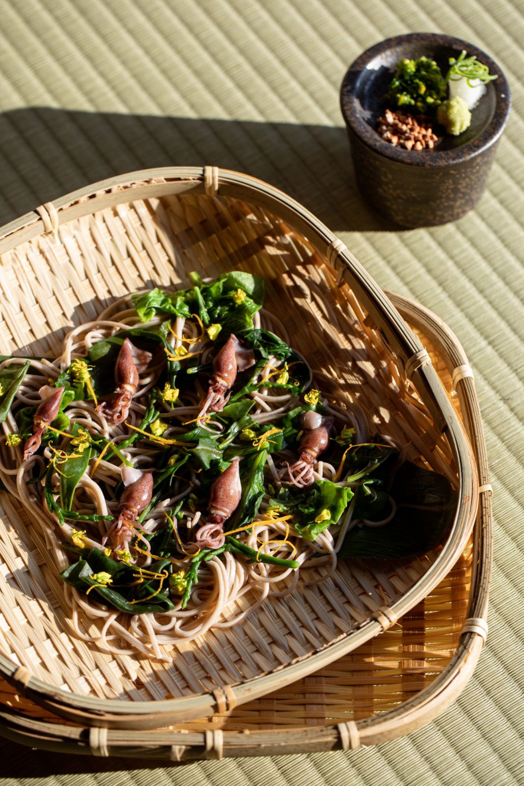 2023年春夏菜單「手打蕎麥麵」。圖/飛花落院提供
