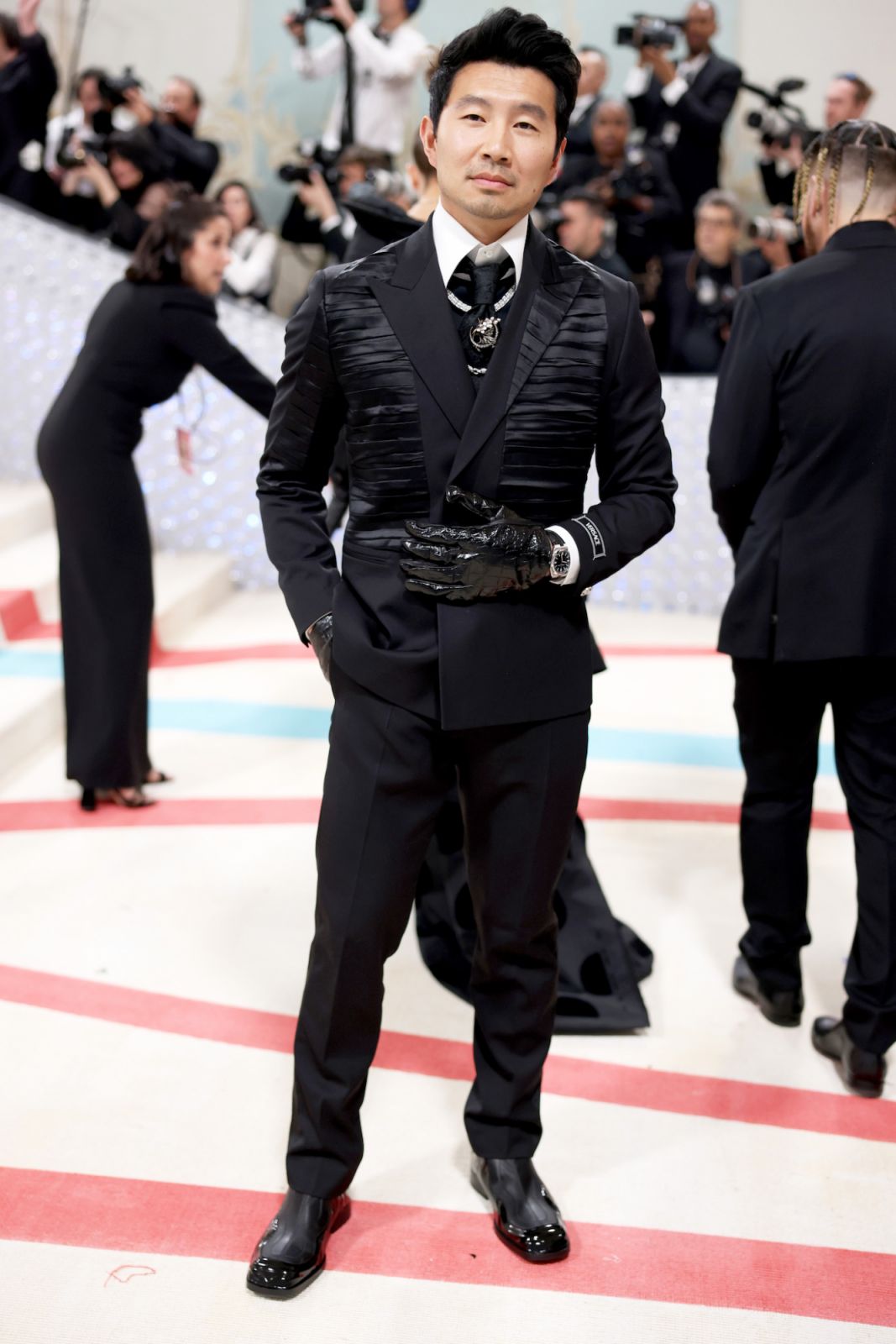 NEW YORK, NEW YORK - MAY 01: Simu Liu attends The 2023 Met Gala Celebrating "Karl Lagerfeld: A Line Of Beauty" at The Metropolitan Museum of Art on May 01, 2023 in New York City. (Photo by John Shearer/WireImage)