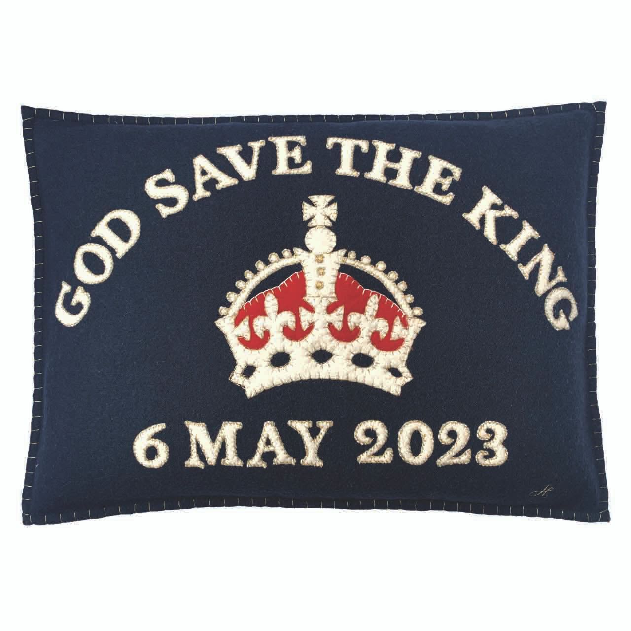 Jan Constantine Coronation God Save The King Cushion