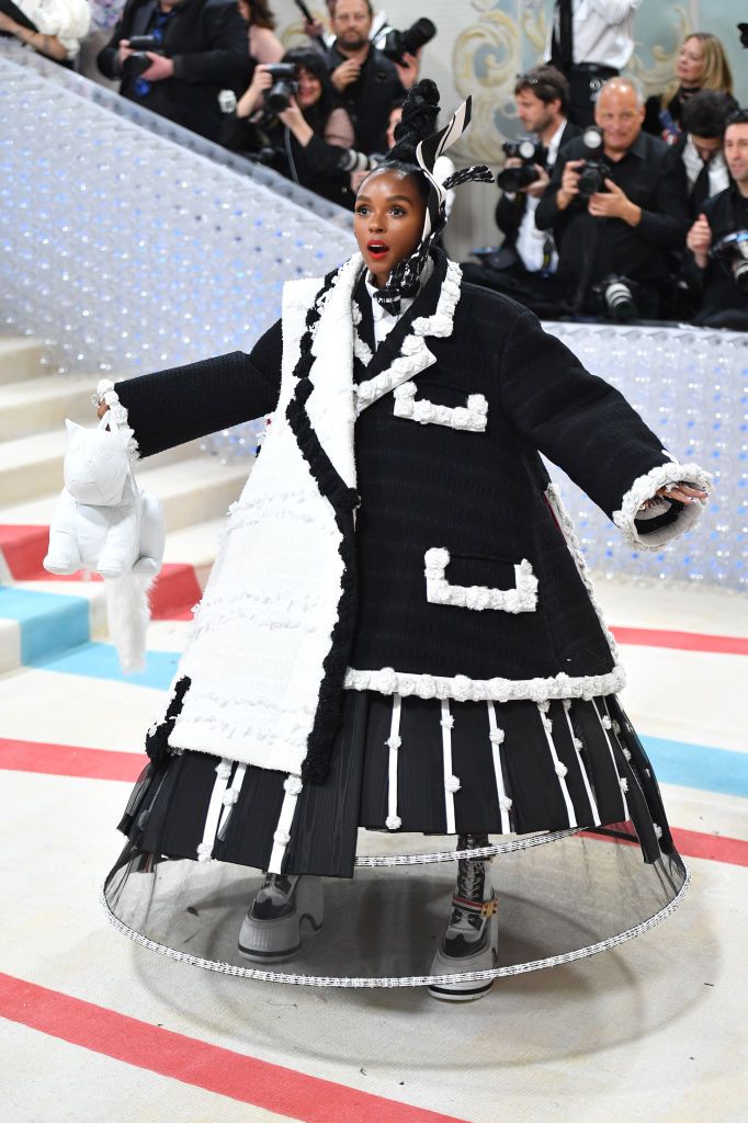 NEW YORK, NEW YORK - MAY 01: Janelle Monáe attends The 2023 Met Gala Celebrating "Karl Lagerfeld: A Line Of Beauty" at The Metropolitan Museum of Art on May 01, 2023 in New York City. (Photo by Noam Galai/GA/The Hollywood Reporter via Getty Images)