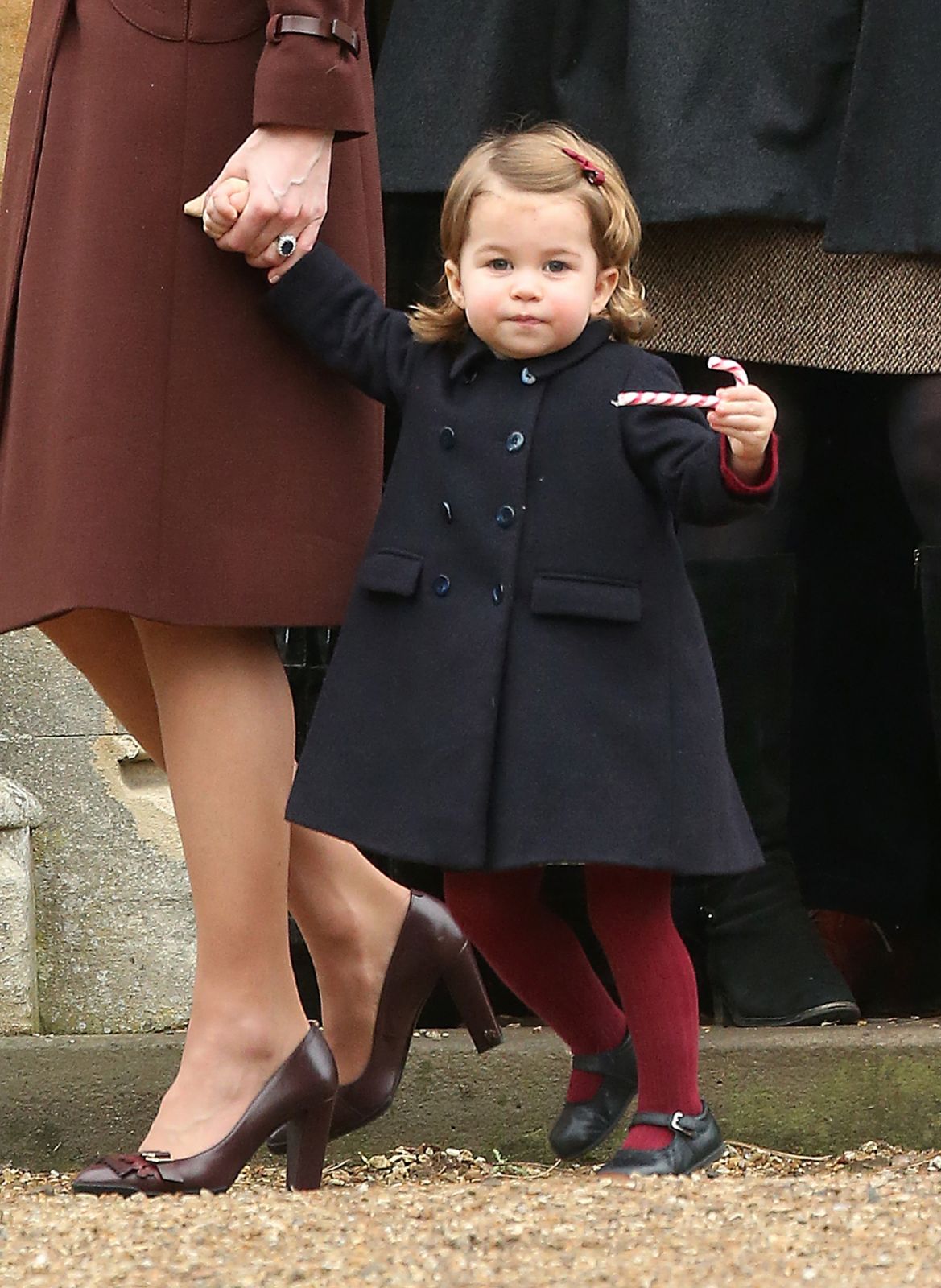 BUCKLEBURY, BERKSHIRE - DECEMBER 25:  Princess Charlotte of Cambridge attend Church on Christmas Day on December 25, 2016 in Bucklebury, Berkshire.  (Photo by Danny Martindale/WireImage)