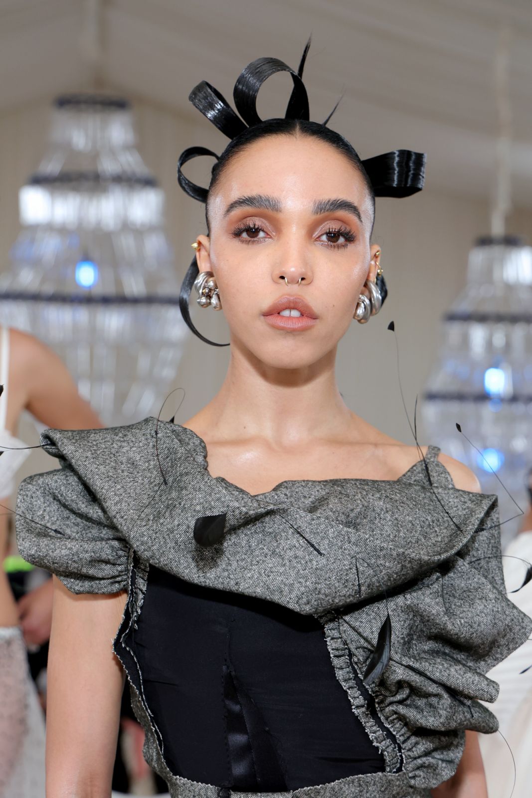 NEW YORK, NEW YORK - MAY 01: FKA Twigs attends The 2023 Met Gala Celebrating "Karl Lagerfeld: A Line Of Beauty" at The Metropolitan Museum of Art on May 01, 2023 in New York City. (Photo by Kevin Mazur/MG23/Getty Images for The Met Museum/Vogue)