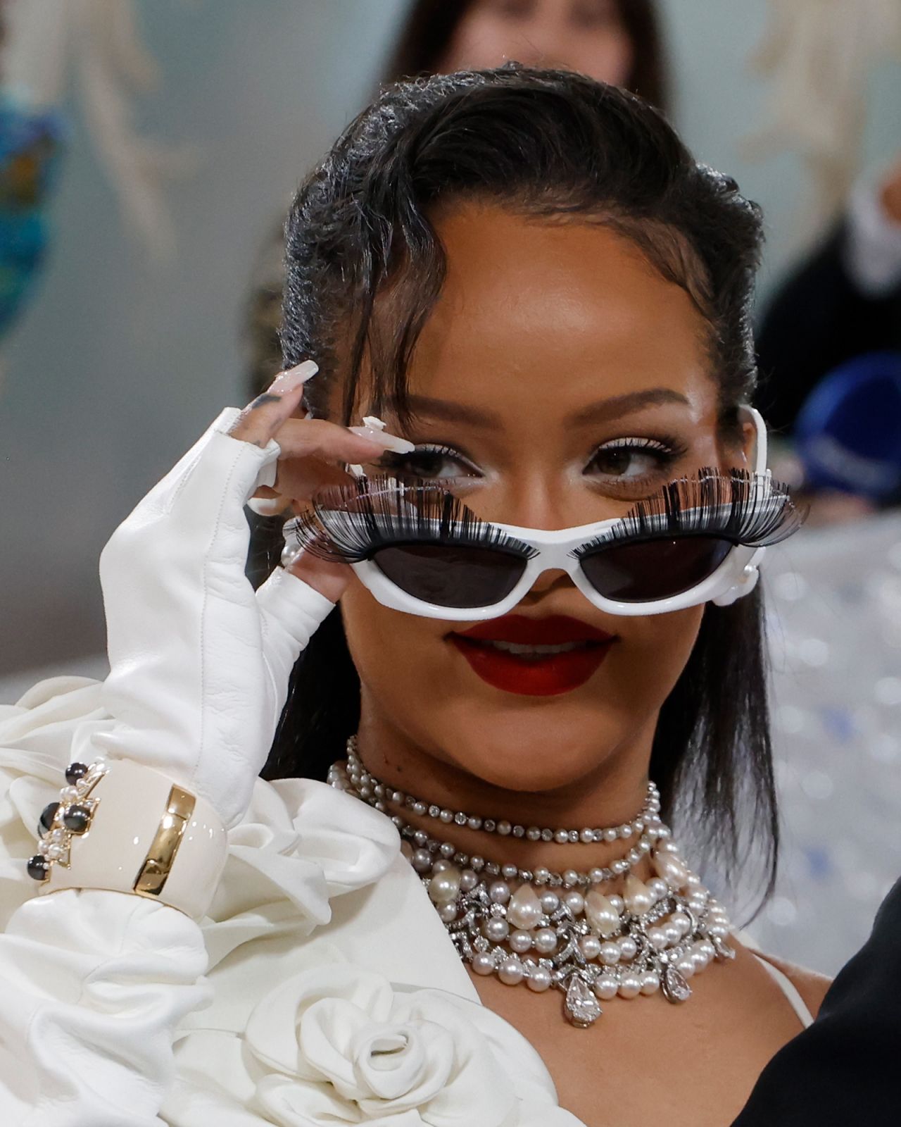 NEW YORK, NEW YORK - MAY 01: Rihanna attends the 2023 Costume Institute Benefit celebrating "Karl Lagerfeld: A Line of Beauty" at Metropolitan Museum of Art on May 01, 2023 in New York City. (Photo by Taylor Hill/Getty Images)