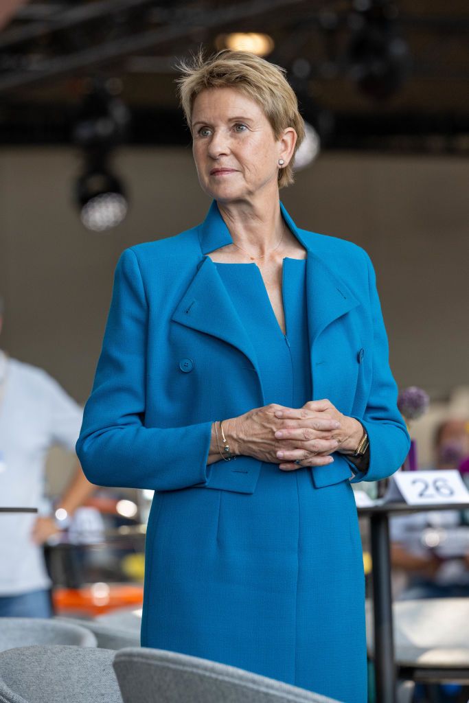 MUNICH, GERMANY - JULY 22: Susanne Klatten, billionaire and chairman of SGL Carbon SE attends the 50th Anniversary Of BMW High Tower at BMW Welt on July 22, 2022 in Munich, Germany. (Photo by Hannes Magerstaedt/Getty Images)