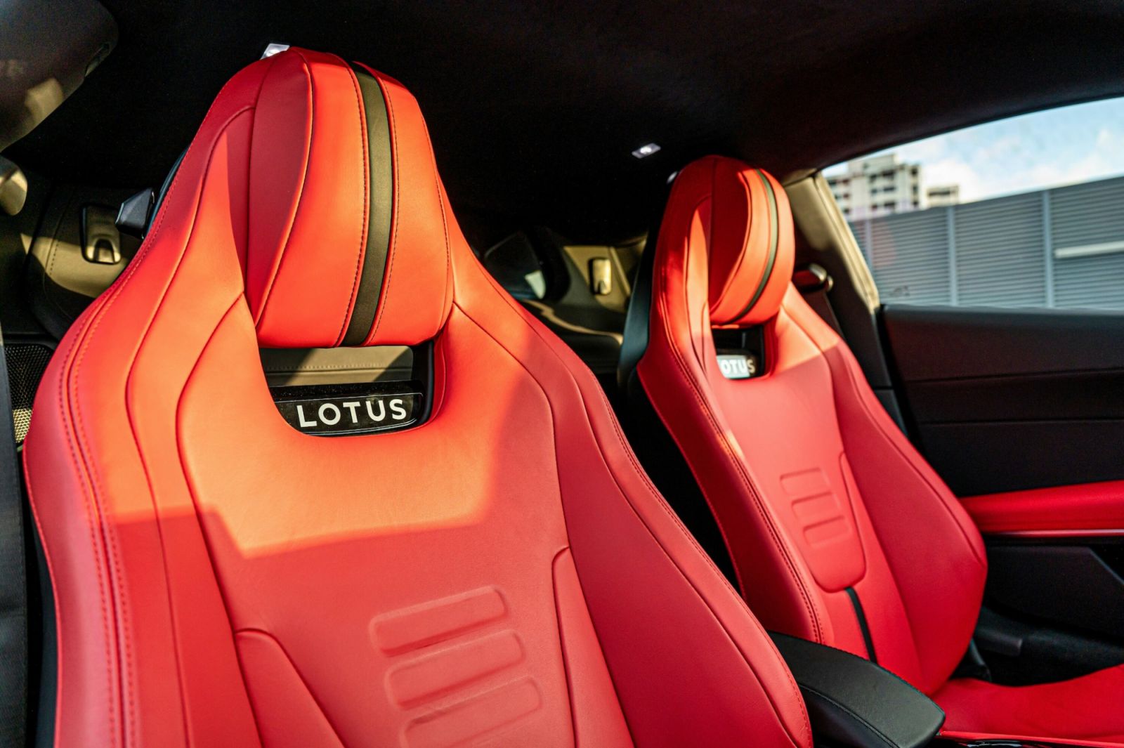 Lotus Emira in Magma Red 2023 supercar review 2023