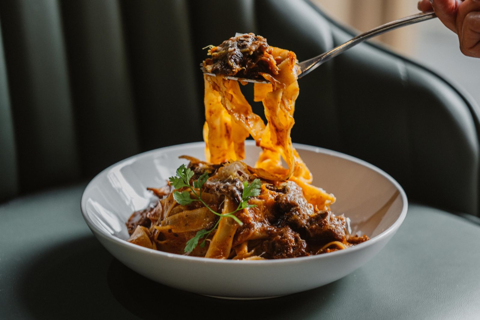 PASTAIO新店-牛頰寬扁麵。