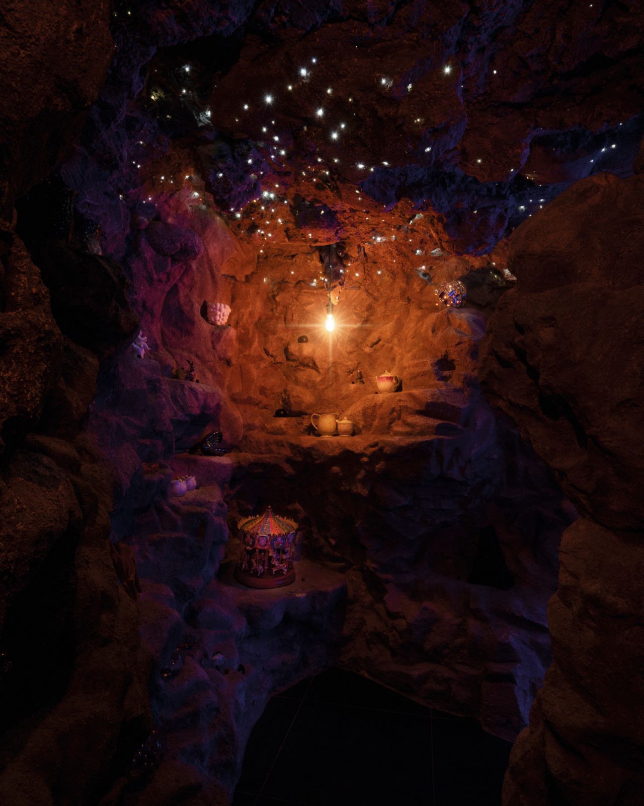 An installation view of the interior of Chan's cave, (Photo: courtesy JJG)