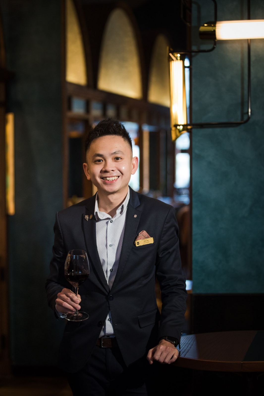 Area head sommelier Britt Ng