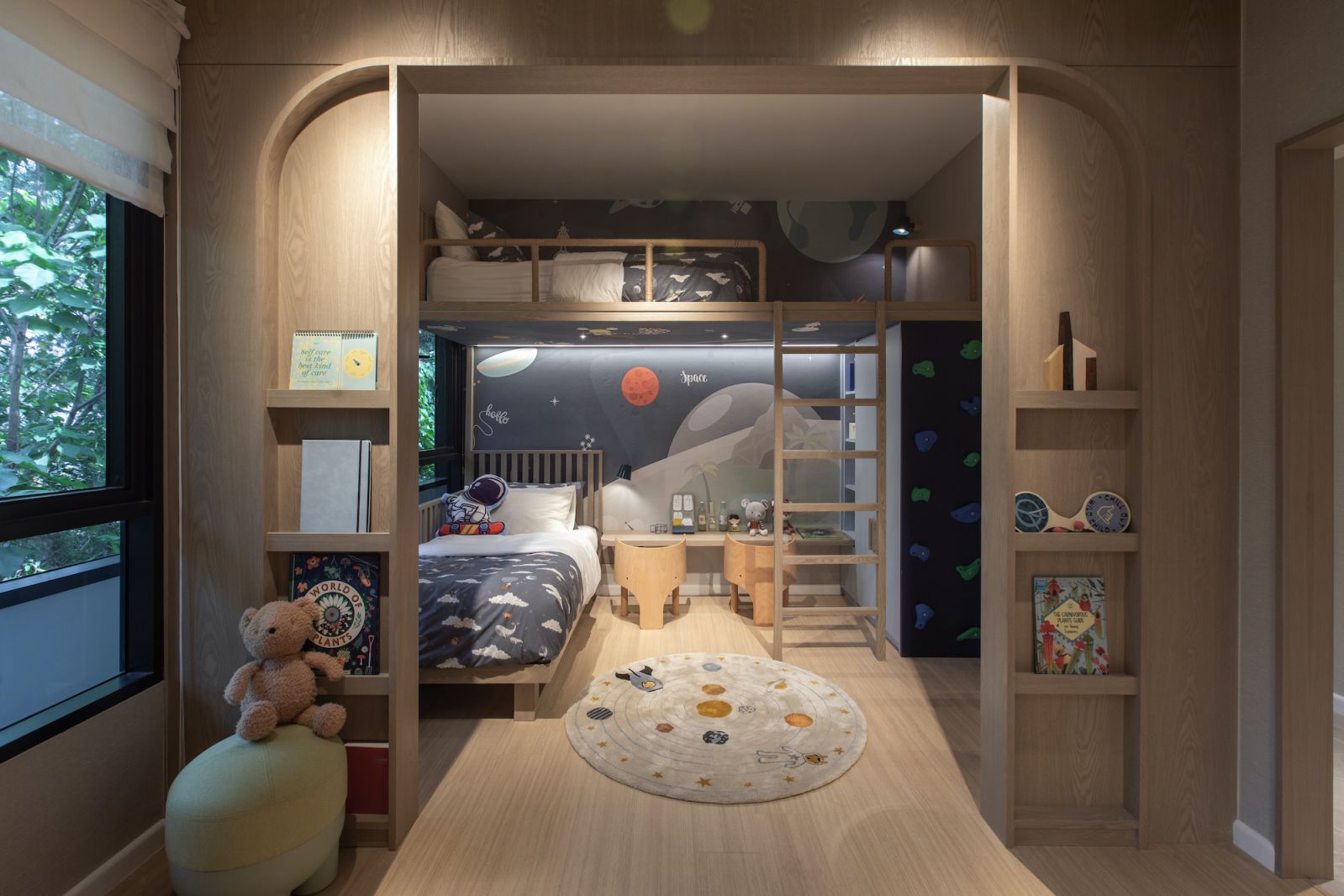 Kid's room in the 3 bedroom unit
