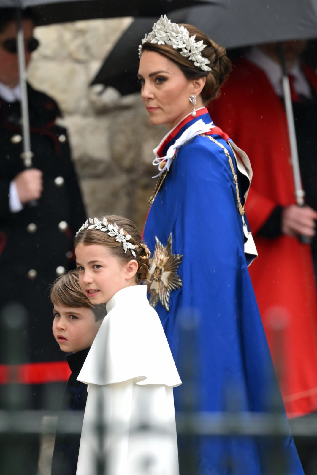 Dignitaries and members of the Royal family arrive at Westminster Abbey to attend the King's Coronation on 6th May 2023 in London, UK.