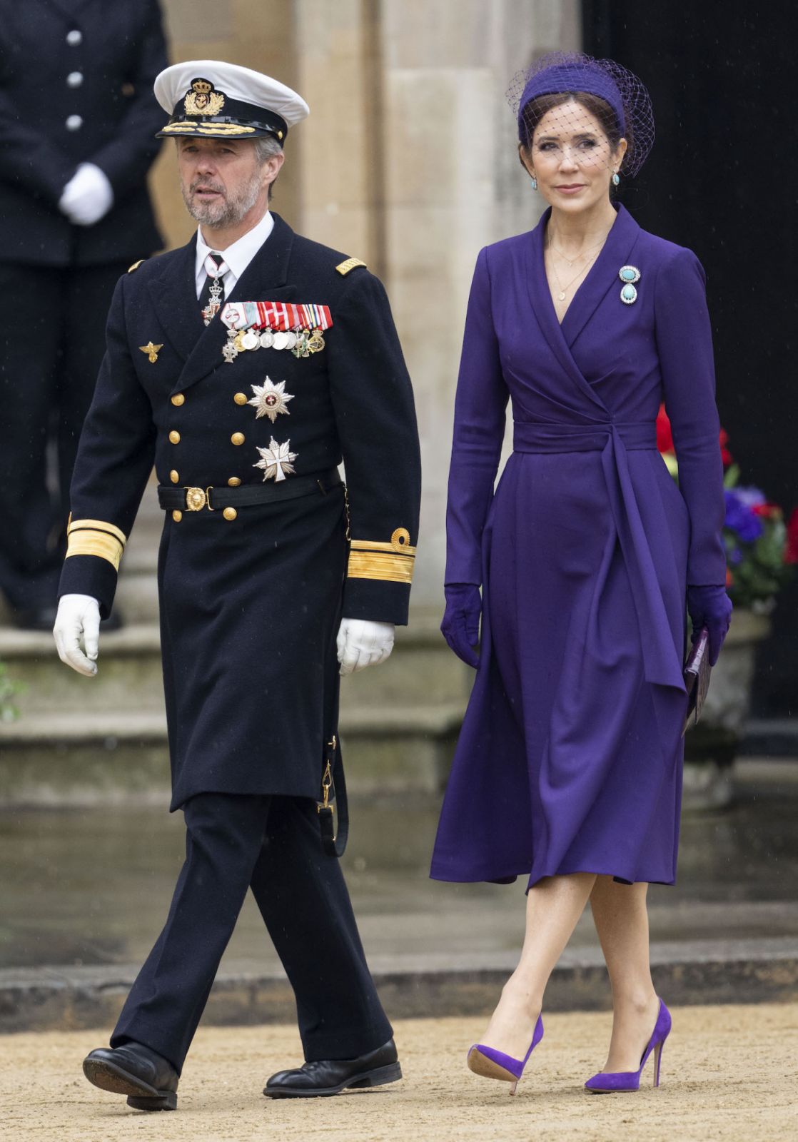 LONDON, ENGLAND - MAY 6: Crown Princess Mary of Denmark and Crown Prince Frederik of Denmark at Westminster Abbey during the Coronation of King Charles III and Queen Camilla on May 6, 2023 in London, England. The Coronation of Charles III and his wife, Camilla, as King and Queen of the United Kingdom of Great Britain and Northern Ireland, and the other Commonwealth realms takes place at Westminster Abbey today. Charles acceded to the throne on 8 September 2022, upon the death of his mother, Elizabeth II. (P