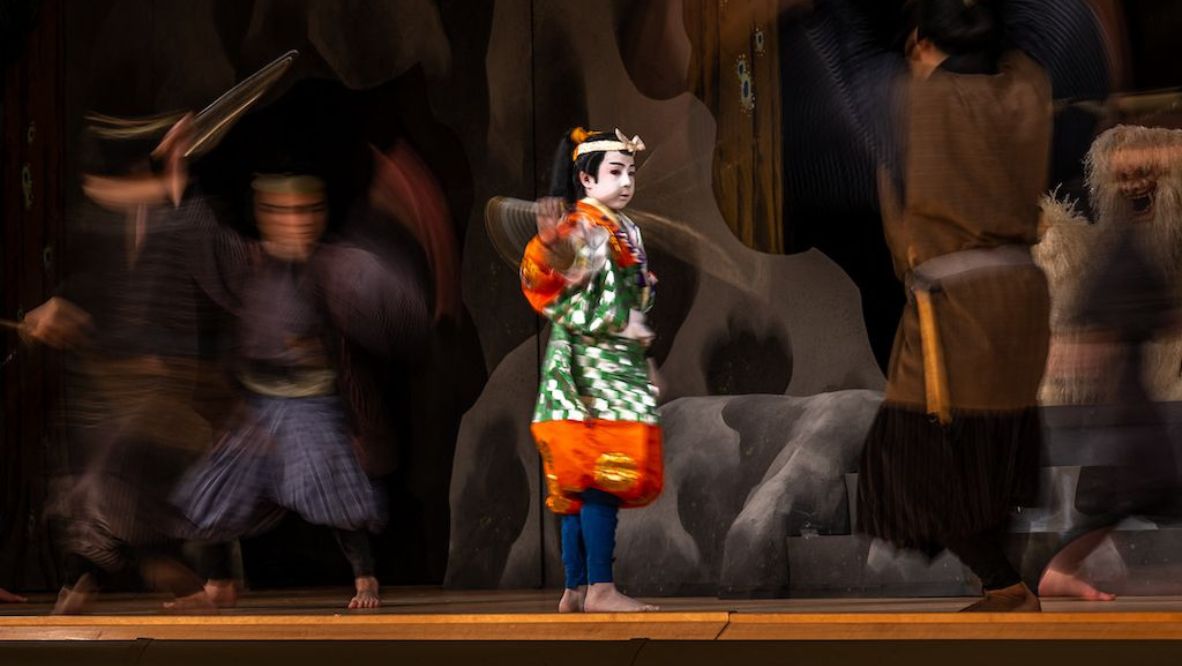 Maholo Terajima performing (Photo: AFP)