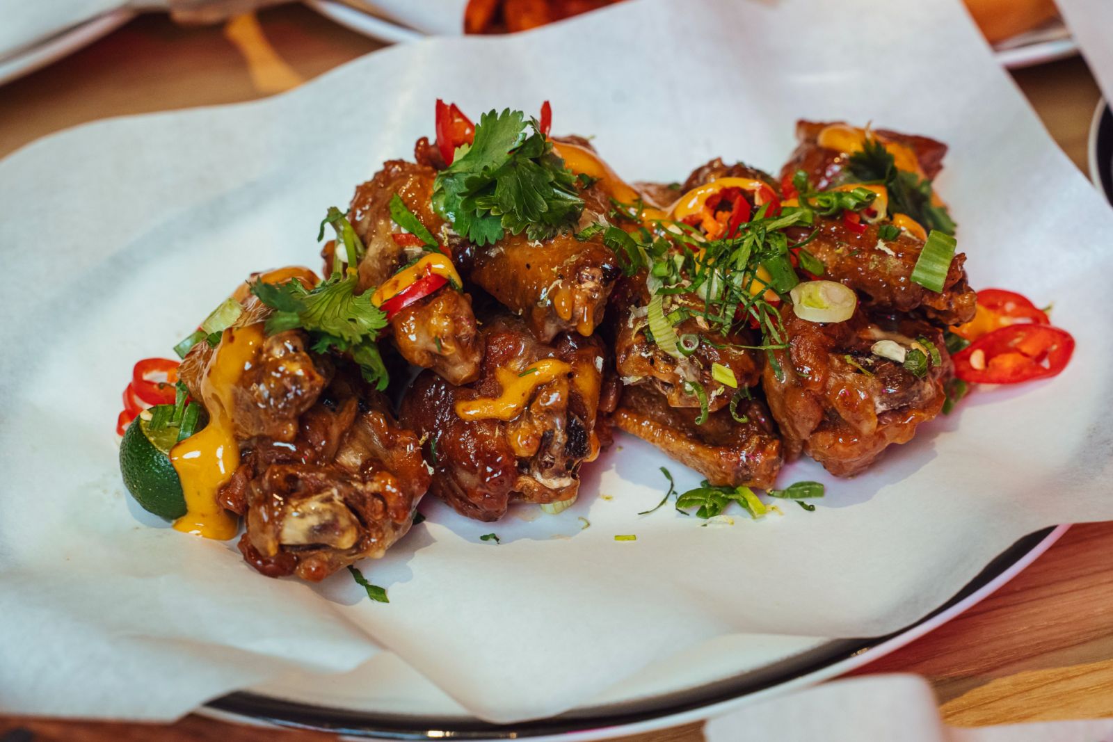 The White Miso BBQ wings are a great way to start your meal at Black Tap