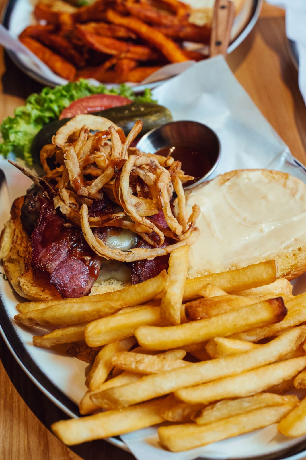 The Wagyu Steakhouse Burger is one of Black Tap’s award-winning burgers