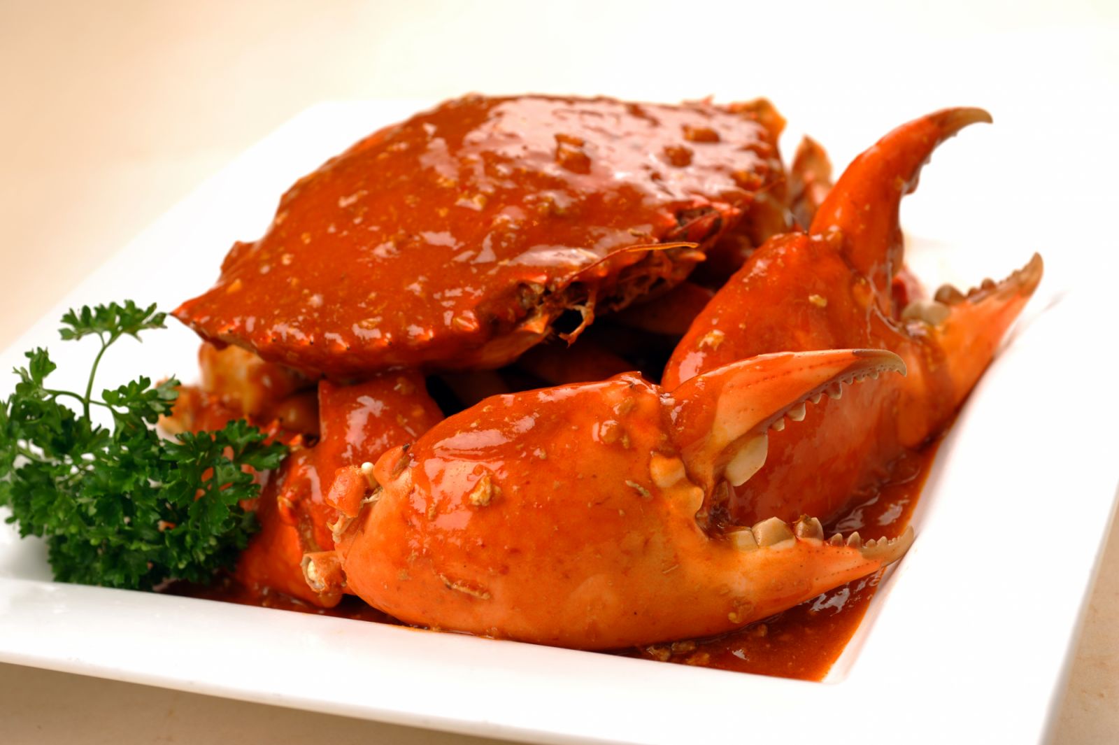 The original chilli crab at Roland Restaurant.