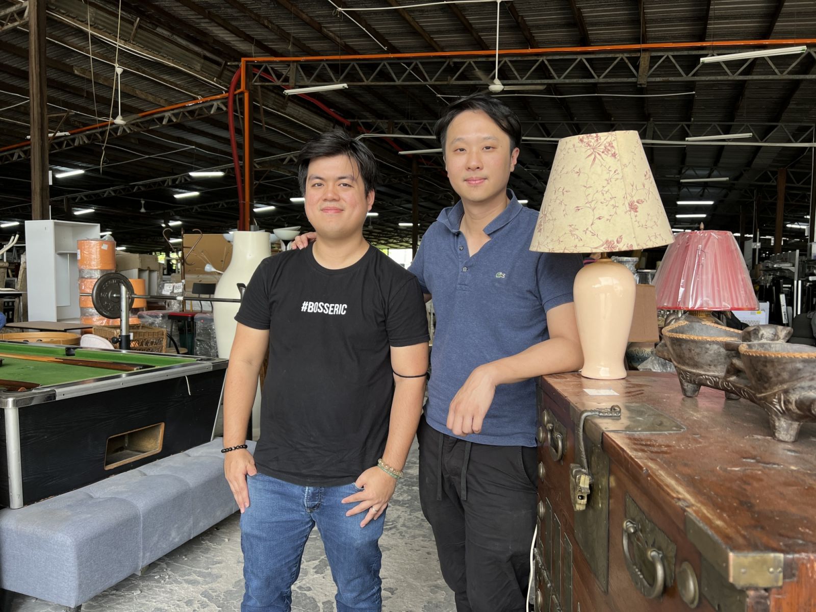 Eric Lee and Johnson Goh started Unearth to save unwanted furniture from landfills and give them a second lease of life (Photo: Chong Jinn Xiung)