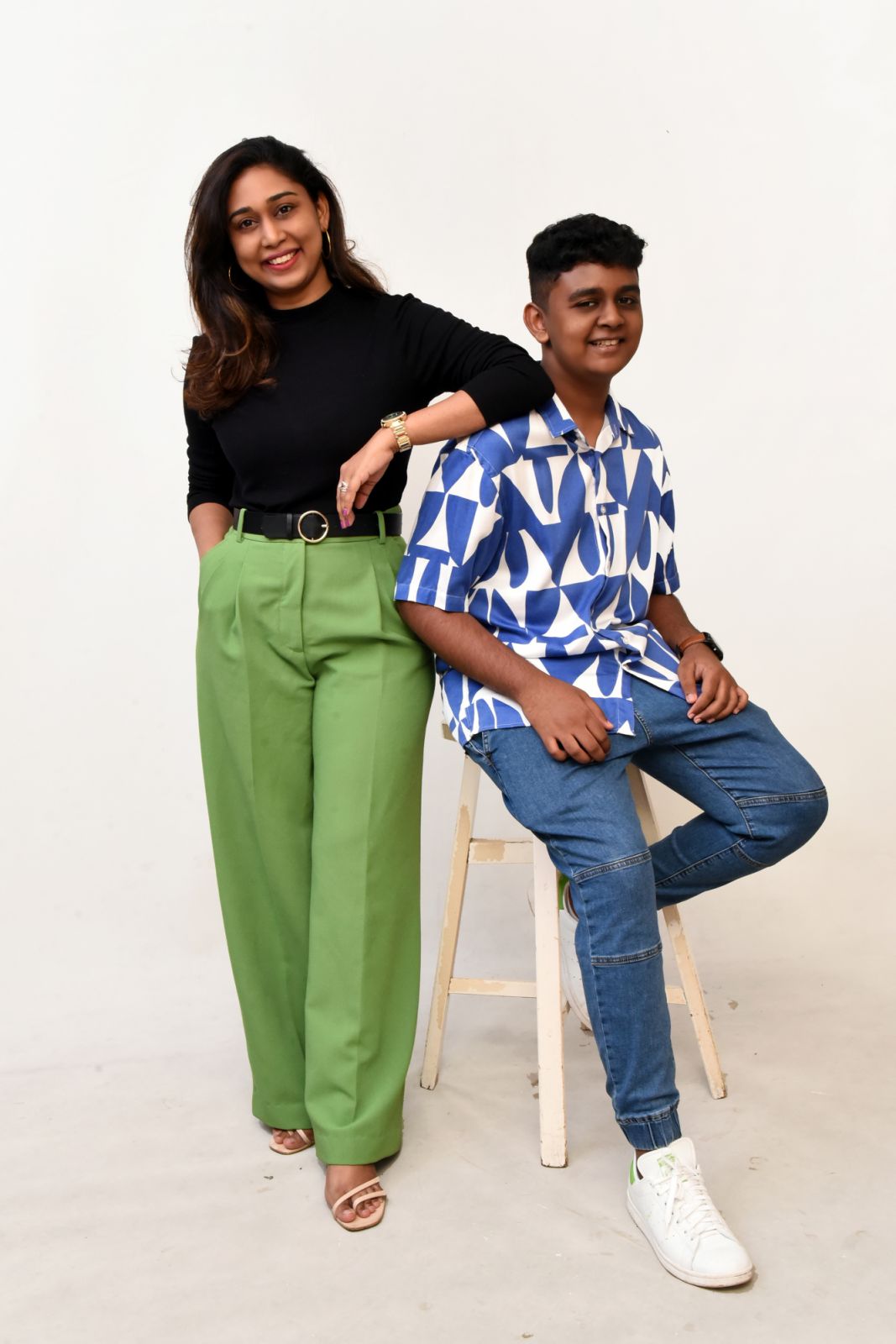 Mollie Boyd and her son Aarvind
