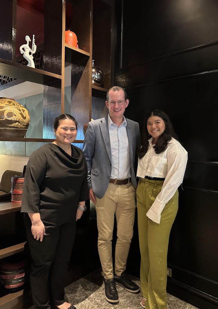 Donald Morris of Cathay Pacific. Thesa Pangilinan of Hong Kong Tourism Board, and Maki Santos of Klook.