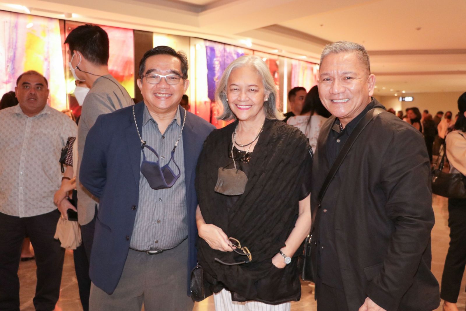 CCP Vice President and Artistic Director Dennis Marasigan, Edna Vida Froilan and Toots Tolentino (Photo: Jude Bautista)