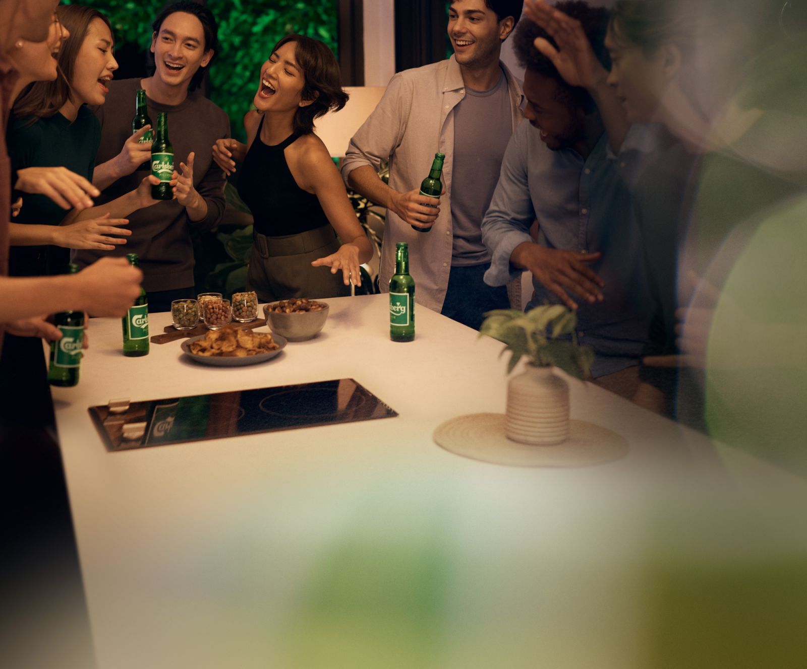 Carlsberg beers are the ideal companion for party snacks