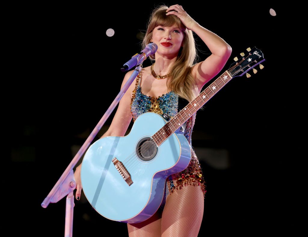NASHVILLE, TENNESSEE - MAY 06: EDITORIAL USE ONLY Taylor Swift performs onstage during night two of Taylor Swift | The Eras Tour at Nissan Stadium on May 06, 2023 in Nashville, Tennessee. (Photo by John Shearer/TAS23/Getty Images for TAS Rights Management)